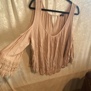 Cream/Tan off shoulder blouse